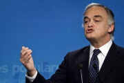 El dirigente del PP Esteban González Pons, en la sede del PP, en una foto de archivo.-EFE / EMILIO NARANJO