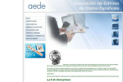 El mensaje que Anonymous ha colgado en la web de AEDE este jueves, tras aprobarse el proyecto de reforma de la ley de propiedad intelectual.-