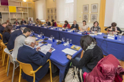 El Palacio de la Isla acogió la reunión del Instituto Castellano y Leonés de la Lengua donde aprobaron el programa y los presupuestos de 2020.-ISRAEL L. MURILLO