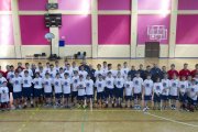 Foto de familia del campus que se inició ayer en el Liceo Castilla.-ISRAEL L. MURILLO