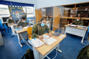 Rastreadores del Grupo de Caballería Villaviciosa, esta semana en la base El Empecinado. J.M. LOSTAU