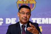 Bartomeu, en una comparecencia ante los medios de comunicación-ALBERT GEA / REUTERS