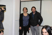 El líder de Podemos Pablo Iglesias y la líder de Guanyem Barcelona Ada Colau, este lunes por la tarde, en Barcelona.-Foto: ELISENDA PONS