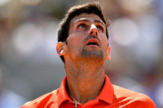Djokovic, durante su partido de cuartos en Roland Garros.-