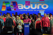 Maduro celebra la victoria.-FEDERICO PARRA