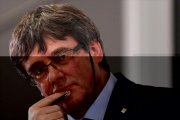 Puigdemont, durante el debate en la Universidad de Copenhague el 22 de enero.-/ AP / JONATHAN NACKSTRAND