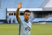 Giuseppe Rossi, durante su presentación como jugador del Celta, en agosto pasado.-EFE / SALVADOR SAS