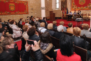 Numeroso público acudió ayer a la celebración de esta jornada en el Monasterio de San Juan.-