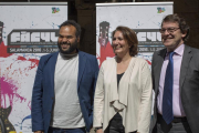 La consejera de Cultura y Turismo, María Josefa García Cirac, presenta la programación de Fàcyl 2016. En la imagen junto a Carlos Jean, director del festival y Alfonso Fernández Mañueco, alcalde de Salamanca-ICAL