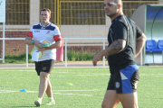 ÁlvaroGonzález (izquierda) durante un entrenamiento reciente junto a DavidMartín, en primer plano-Israel L. Murillo