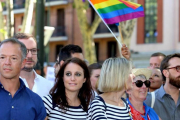 Andrea Levy, vicesecretaria de Estudios y Programas del PP, en la manifestación del Orgullo Gay en Madrid.-JUAN MANUEL PRATS