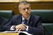 El lendakari, Iñigo Urkullu, en el Parlamento vasco.-Foto: EFE / DAVID AGUILAR