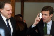 Lacalle y Casado, la semana pasada.-EFE / DAVID AGUILAR