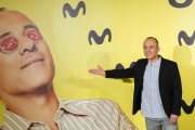 El actor Javier Gutiérrez en la presentación de la segunda temporada de la serie de Movistar+ Vergüenza.-MOVISTAR