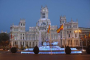 El Palacio de Telecomunicaciones en Cibeles, sede del Ayuntamiento de Madrid.-EFE