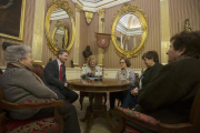 Imagen de la reunión de ayer en Alcaldía-ISRAEL L. MURILLO