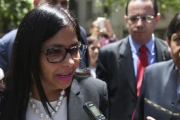 La ministra de Exteriores de Venezuela, Delcy Rodríguez, en Buenos Aires.-EFE / DAVID FERNÁNDEZ