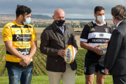 Jesús Julio Carnero presentó en la localidad burgalesa de Mahamud la colaboración de Tierra de Sabor con los equipos de rugby de Castilla y León. ICAL