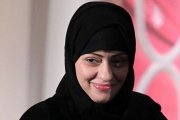 La activista politíca, Samar Badawi, recibe un premio por su impeño social. Es una de las figuras pricipales que luchan a favor de los derecohs humanos en el pais.-ALEX WONG (AFP)