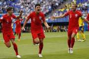 Harry Maguire celebrando su gol en los cuartos de final del Mundial-/ FRANCISCO SECO