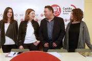 Sonia San Martín,Gema Alonso, PabloDionisio Fraile y MartaSabela Marijuán.-RAÚL G. OCHOA