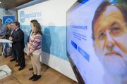 El presidente del PP en la provincia de Burgos, César Rico, presentó ayer actos de la campaña junto a varios de los candidatos.-ISRAEL L. MURILLO