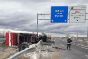 El accidente ha tenido lugar en la A-1 a la altura de Fuentespina.-ECB