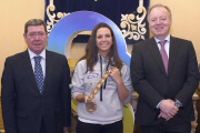 Cristina Gutiérrez, ayer, en la Diputación Provincial.-RICARDO ORDÓÑEZ.