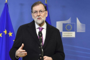 El presidente del Gobierno, Mariano Rajoy, el pasado 23 de febrero, en Bruselas.-EL PERIÓDICO (AP / GEERT VANDEN WIJNGAERT)