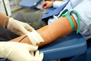 Donante de sangre en el Centro de Hemoterapia y Hemodonación de Valladolid-Ical