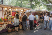 Imagen del mercado ubicado en el paseo del Espolón.-SANTI OTERO