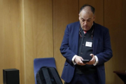 Javier Tebas, en un acto en Madrid la semana pasada.-EFE