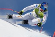 El italiano Dominik Paris, en un momento de su triunfal descenso.-ALEXIS BOICHARD