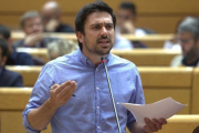 Ramón Espinar, en una de sus intervenciones en el Senado.-DAVID CASTRO