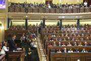 El Congreso de los Diputados, durante el debate de investidura.-DAVID CASTRO