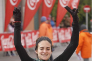 Cristina Espejo celebra su victoria.-SANTI OTERO