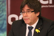 Puigdemont, en una rueda de prensa por videoconferencia desde Bruselas.-ACN
