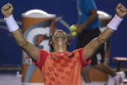 David Ferrer celebra su victoria frente a Kei Nishikori.-Foto: CHRISTIAN PALMA / AP