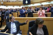 Mariano Rajoy, en el pleno del Senado.-DAVID CASTRO
