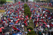 Manifestación pro-sandinista en Managua-JORGE TORRE