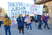 Manifestación en Quintanar de la Sierra. R. FERNÁNDEZ