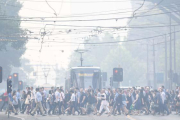 Melbourne, considerada la zona con peor aire del mundo debido al humo de los incendios en Australia.-ERIK ANDERSON / AAP IMAGE