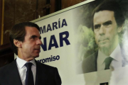 José María Aznar ha alertado sobre las fuerzas que desean un país "dividido, enfrentado, aislado y roto".-DAVID CASTRO