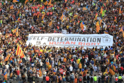 Manifestación soberanista de esta tarde-