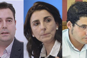 El alcalde y los portavoces de los grupos hacen balance.-ISRAEL L. MURILLO