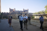 Ibáñez visitó la localidad ribereña de Peñaranda de Duero. ECB