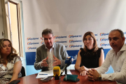 Javier Lacalle en la rueda de prensa de hoy