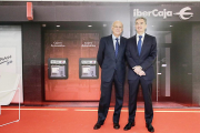 El presidente de Ibercaja, José Luis Aguirre Loaso, y el consejero delegado, Víctor Iglesias Ruiz.-ECB