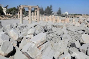 El templo de Baal Shamin, demolido por el Estado Islámico.-