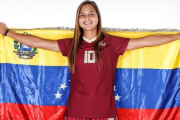 Deyna Castellanos, la estrella del fútbol femenino venezolano.-EL PERIÓDICO